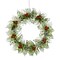 5.2" Wreath Ornament – Festive Christmas Decoration with Glitter Accents